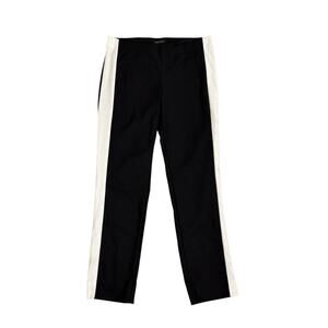 White House Black Market Tuxedo Side Stripe Taper Ankle Pants Size 6 L